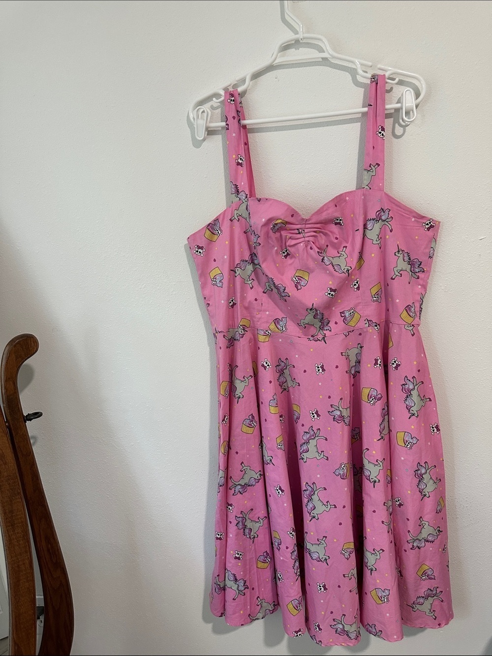 Unicorns, Cupcakes & Skulls Pinup Dress